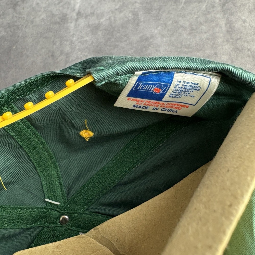 Green Bay Packers Vintage Hat SnapBack Green Yellow‎ Football NFL NEW - Picture 8 of 8
